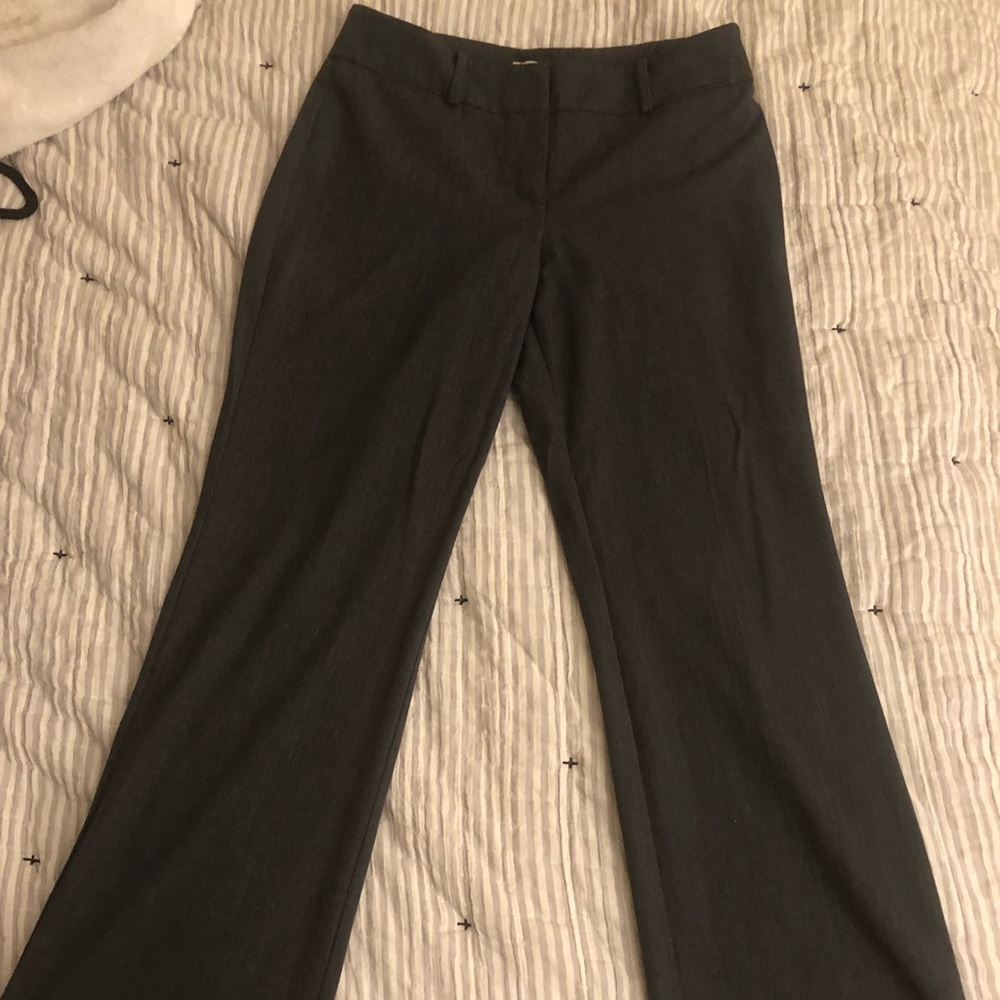 Ann Taylor Loft Wide Leg Pants Gray Size 10 Curvy